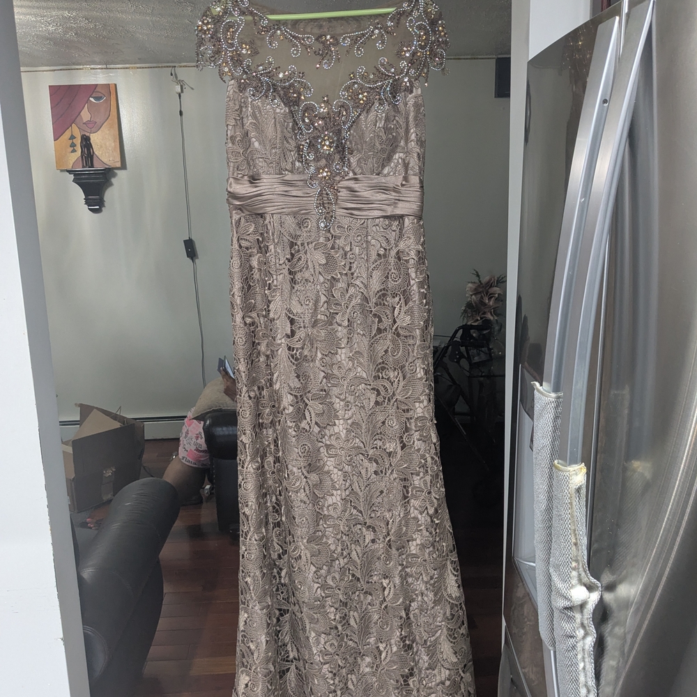 Elegant Beaded Evening Gown